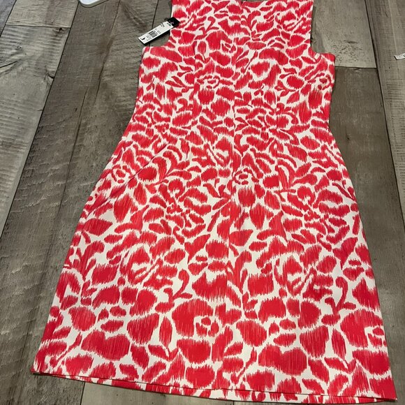 AGB Size 12 dark pink and white pattern dress Bin AN - Picture 8 of 8